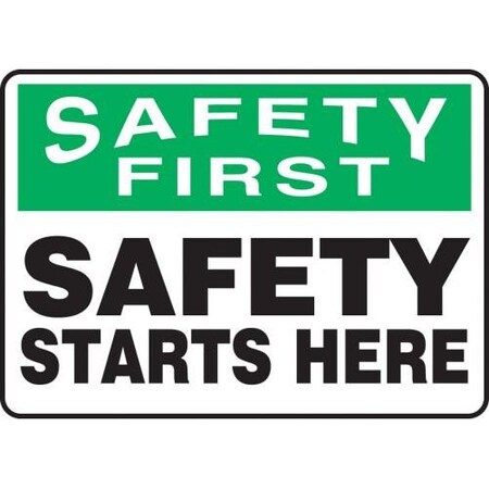 OSHA SAFETY FIRST SAFETY SIGN MGNF952VP